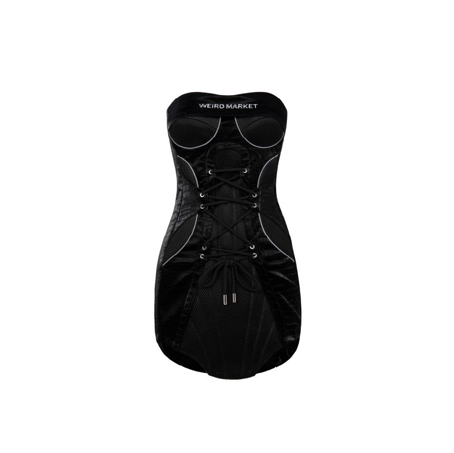 Weird Market Functional Clip Dress Black