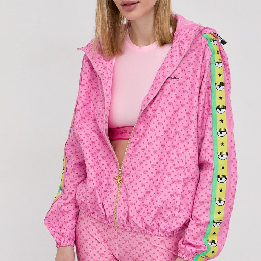 CHIARA FERRAGNI RAIN LOG.TAPE SACHET PINK