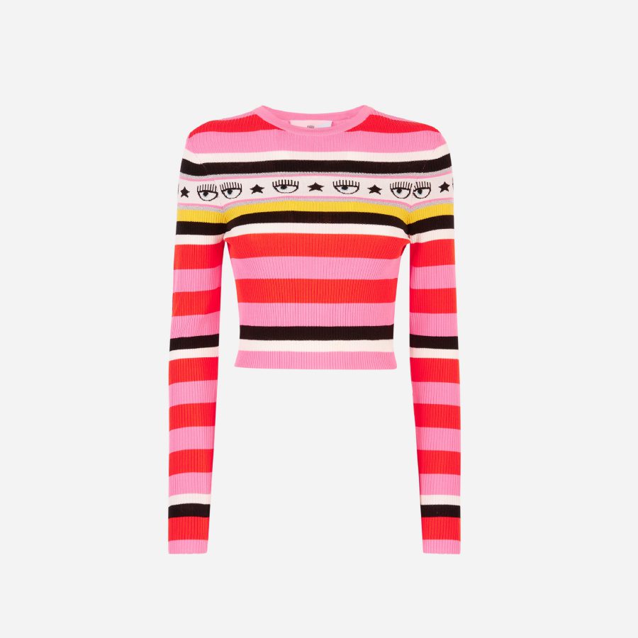 M01 STRIPED LOGOMANIA KNITWEAR