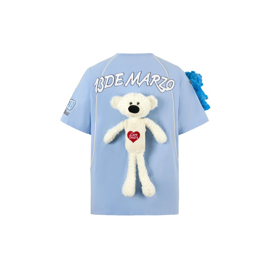 13De Marzo Care Bears Hug Squad T-shirt Blue front view