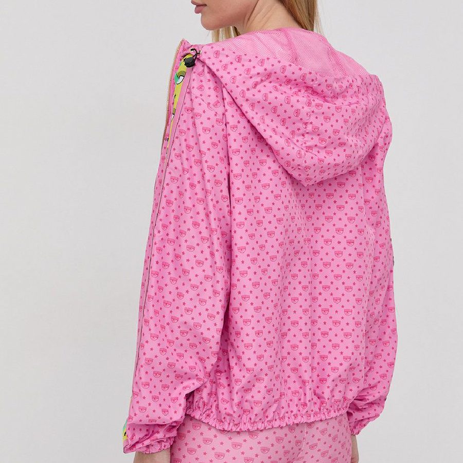 CHIARA FERRAGNI RAIN LOG.TAPE SACHET PINK front view