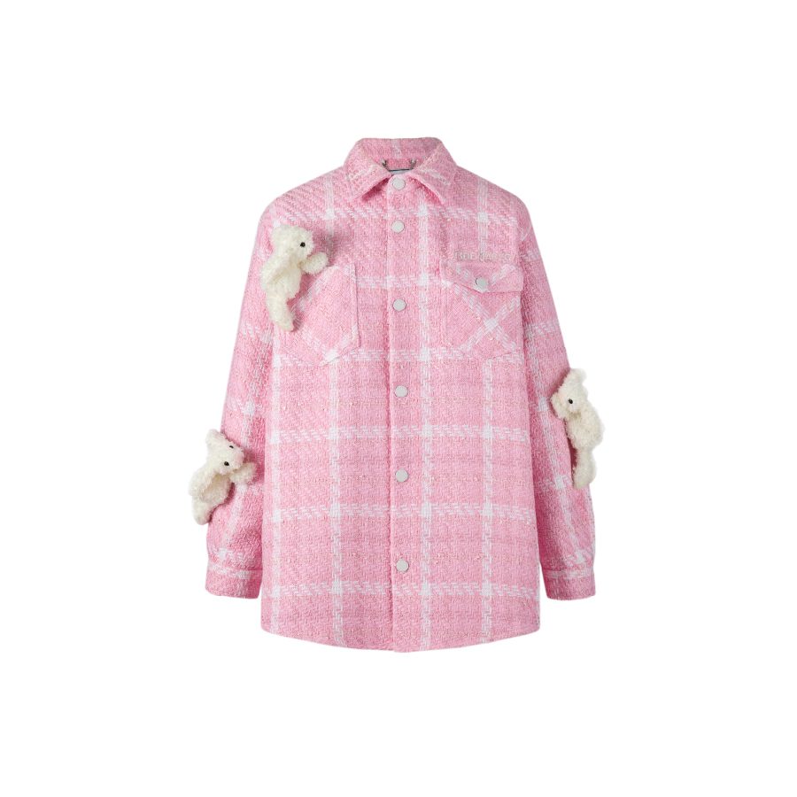 13De Marzo Doozoo Tweed Shirt Pink