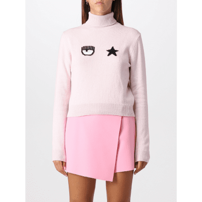 CHIARA FERRAGNI M26 EYESTAR KNITWEAR SWEATER PINK