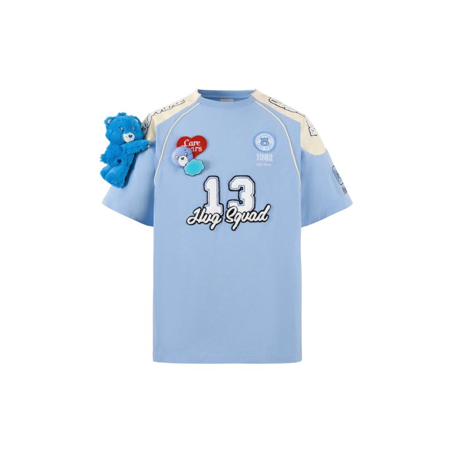 13De Marzo Care Bears Hug Squad T-shirt Blue