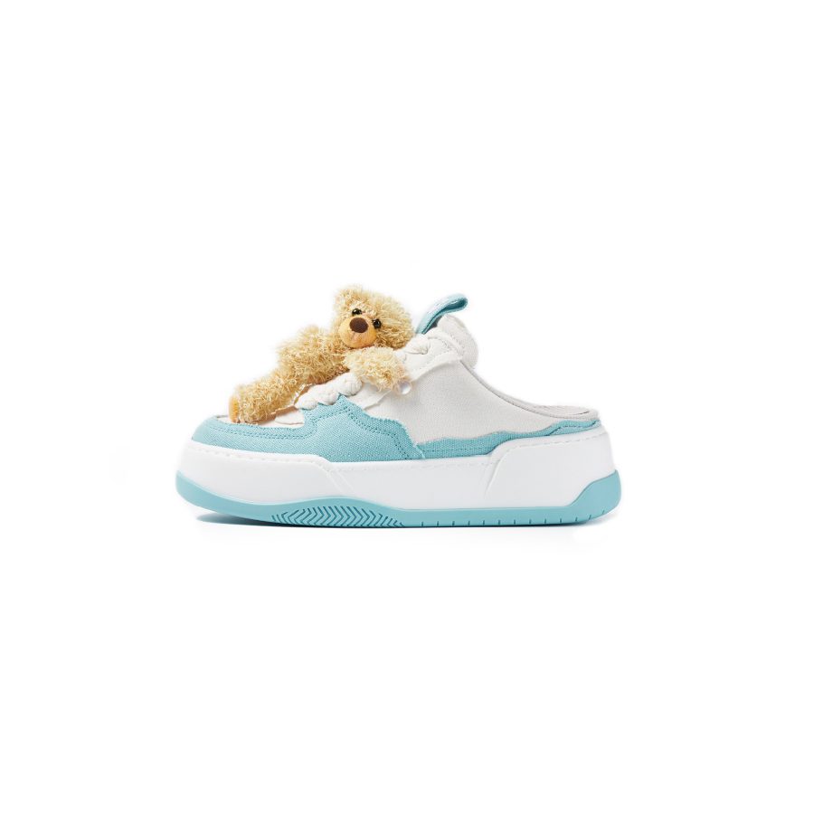 13De Marzo Doozoo Plush Bear Slip On Blue