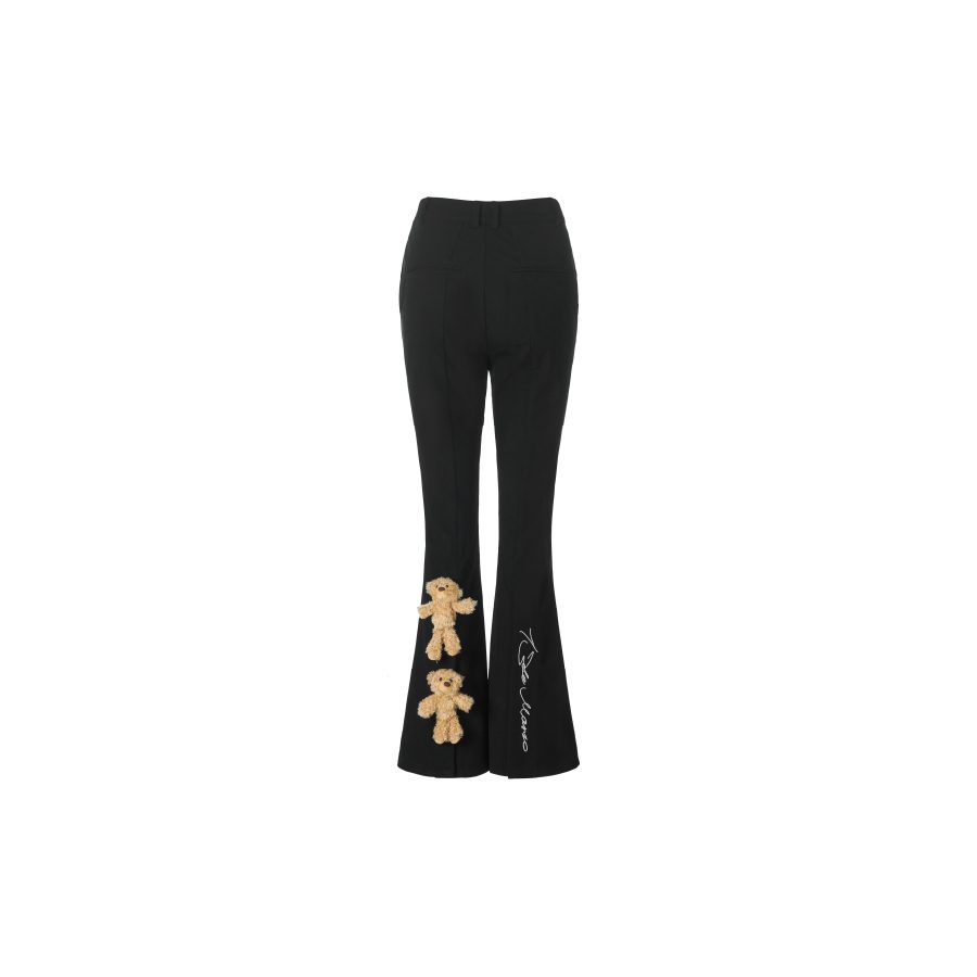 13De Marzo Multiple Bear Logo Trousers Black - Image 3