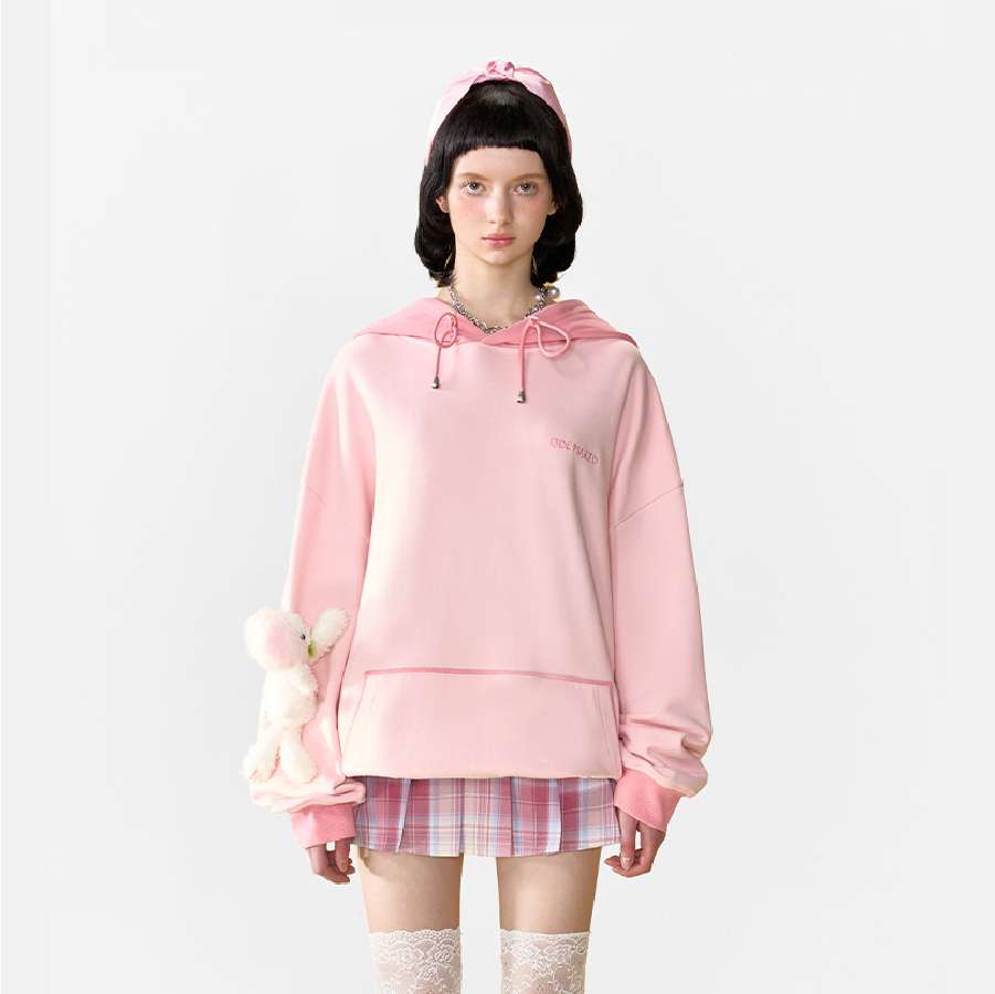 13De Marzo Doozoo Fruit Hoodie Pink front view