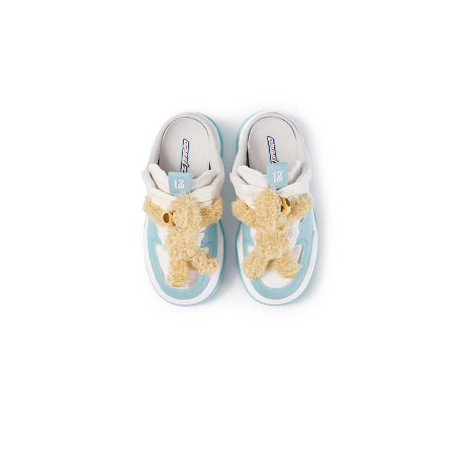 13De Marzo Doozoo Plush Bear Slip On Blue back view