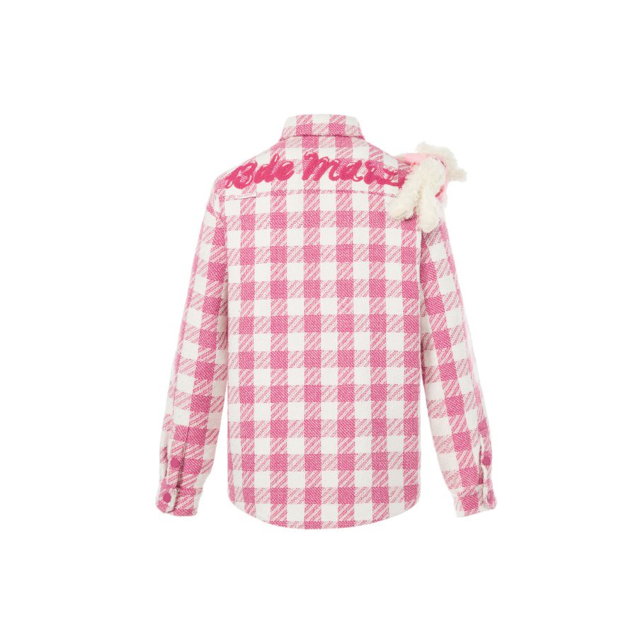 13De Marzo X Hello Kitty Plush Toy Plaid Shirt Pink product image 7