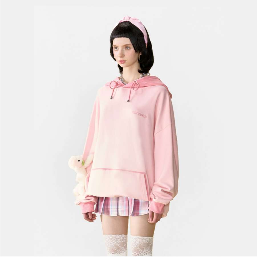 13De Marzo Doozoo Fruit Hoodie Pink detail view