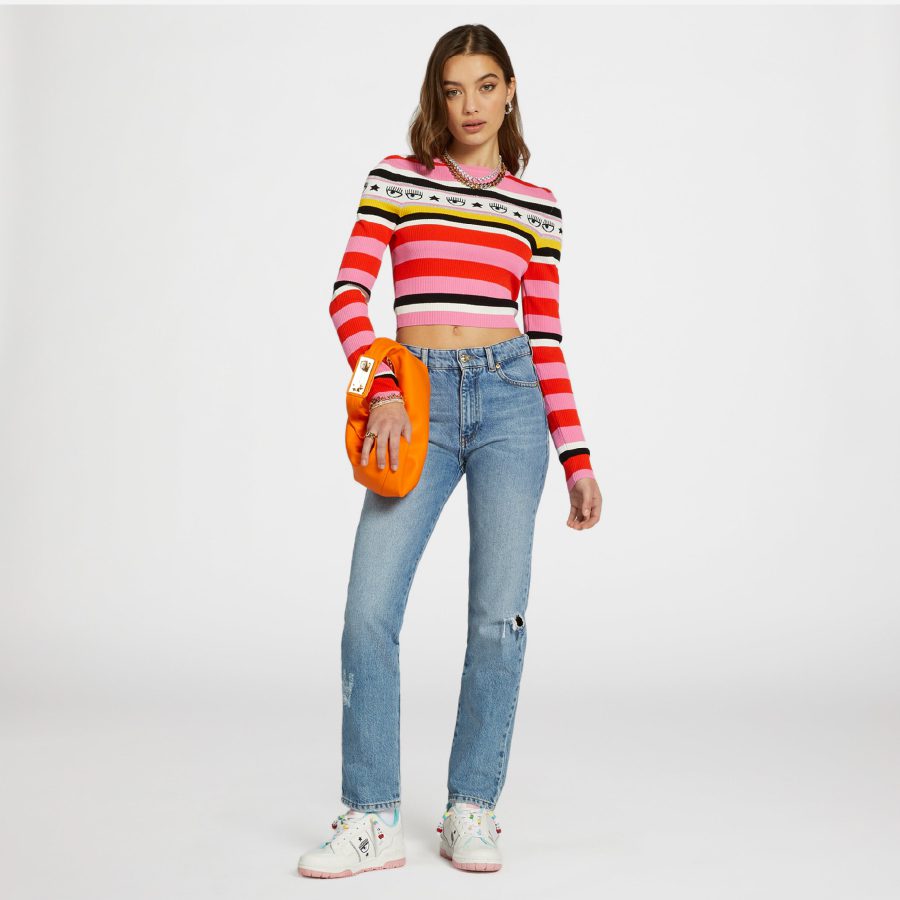 M01 STRIPED LOGOMANIA KNITWEAR detail view