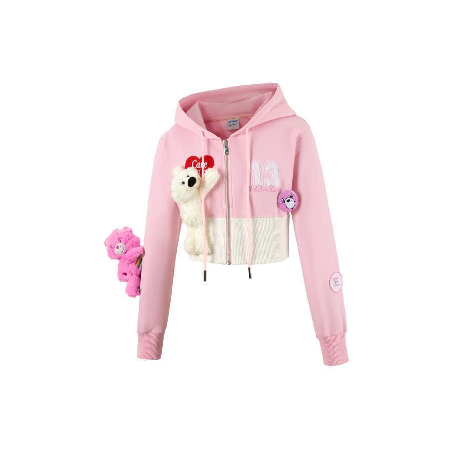 13De Marzo X Care Bears Short Zip Up Hoodie Pink - Image 7