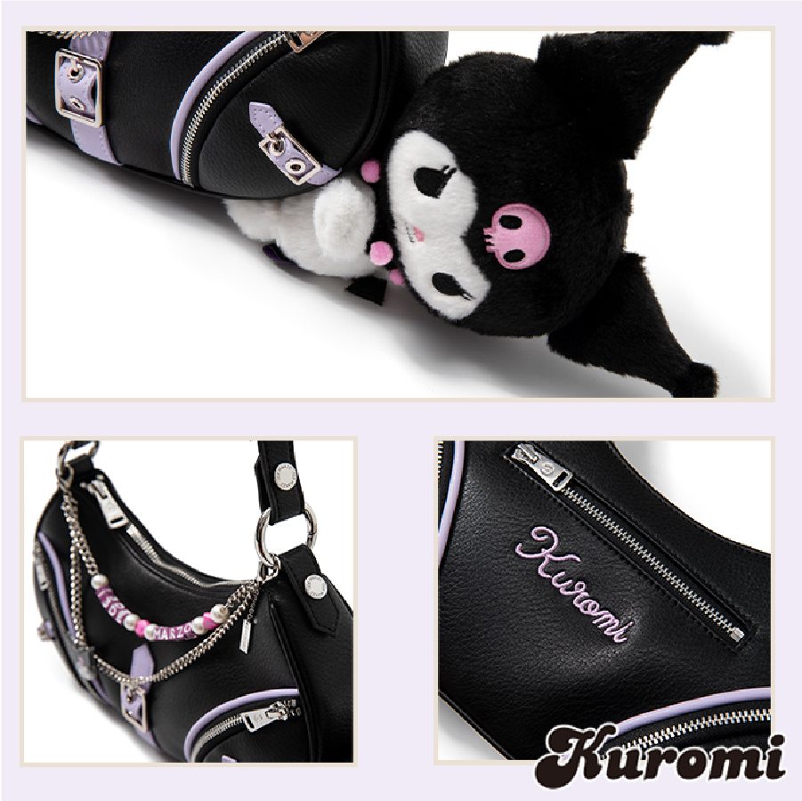 13De Marzo X Kuromi Plush Bear Chain Shoulder Bag product image 5