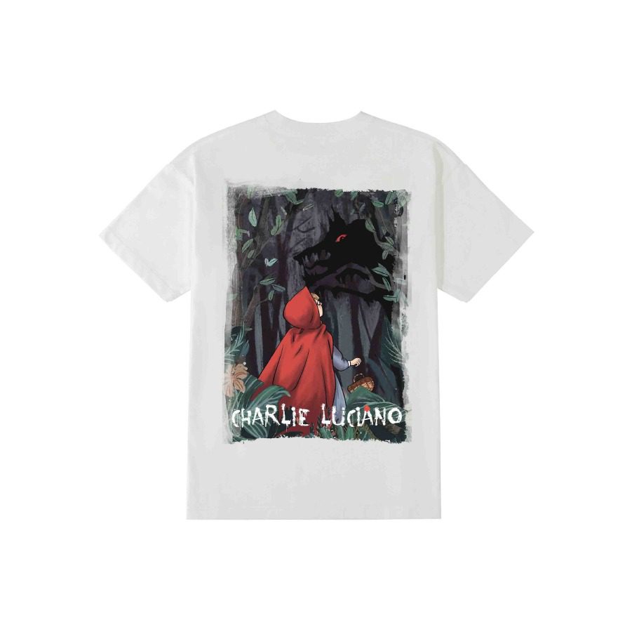 Charlie Luciano Little Red Riding Hood Back View T-Shirt White