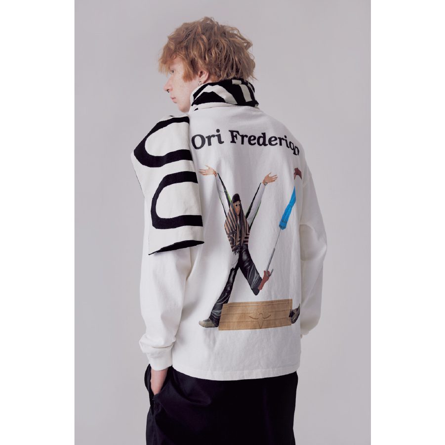 Ori Frederiqo Thin Long Sleeve Tee Pharrell Washed White product image 5