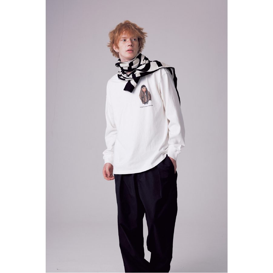Ori Frederiqo Thin Long Sleeve Tee Pharrell Washed White product image 8