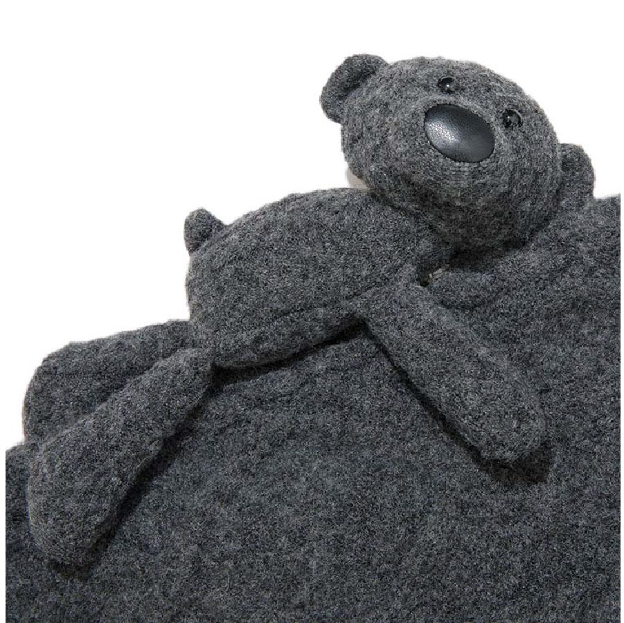 13De Marzo Plush Bear Pearl Logo Knit Coat Grey product image 5