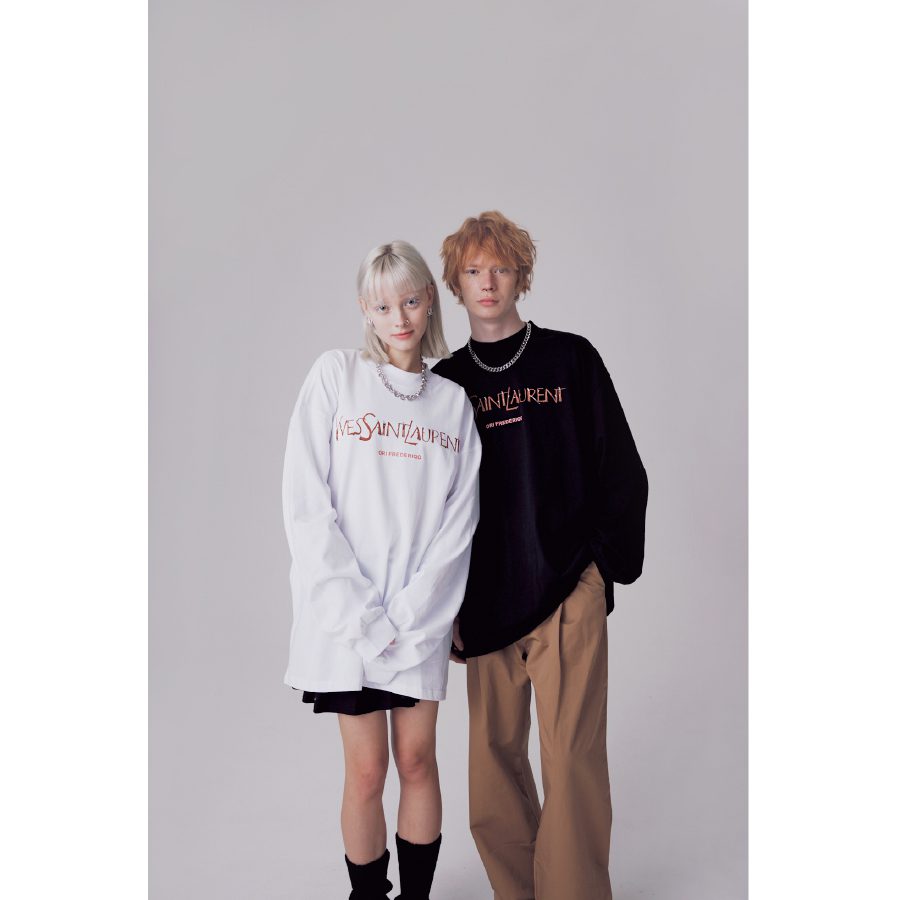 Ori Frederiqo Thin Long Sleeve Tee Rose White product image 7