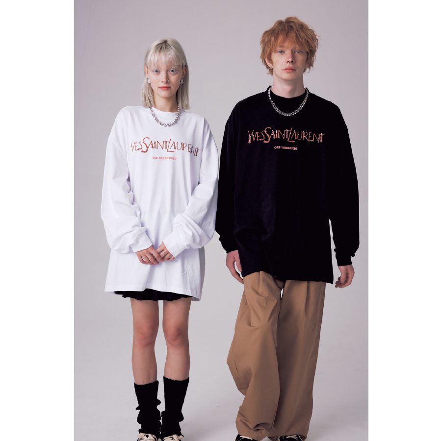 Ori Frederiqo Thin Long Sleeve Tee Rose White product image 8