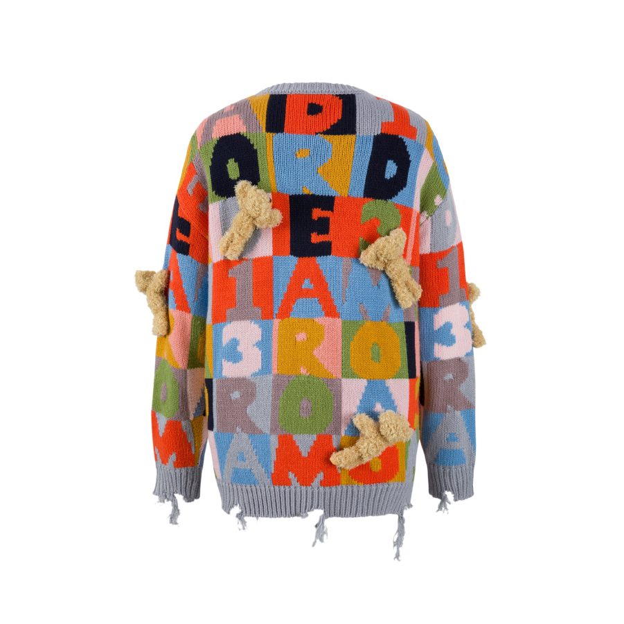 13De Marzo Multi-Color Logo Knit Sweater - Image 8