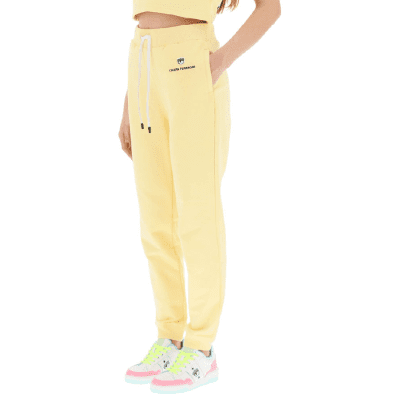 CHIARA FERRAGNI LOGO CLASSIC TROUSERS SUNLIGHT