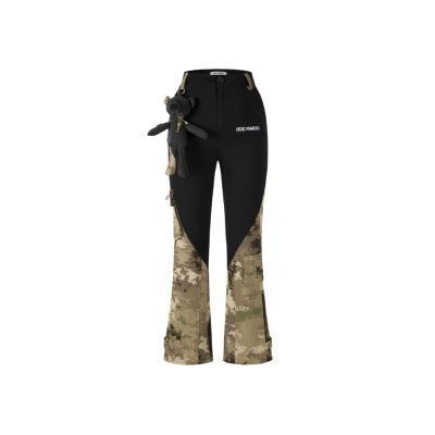 13DE MARZO Bear Camo Patch Trousers Black