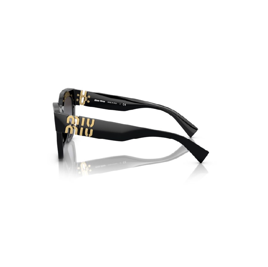 Miu Miu Sunglasses 0MU 01YSF Black Grey front view