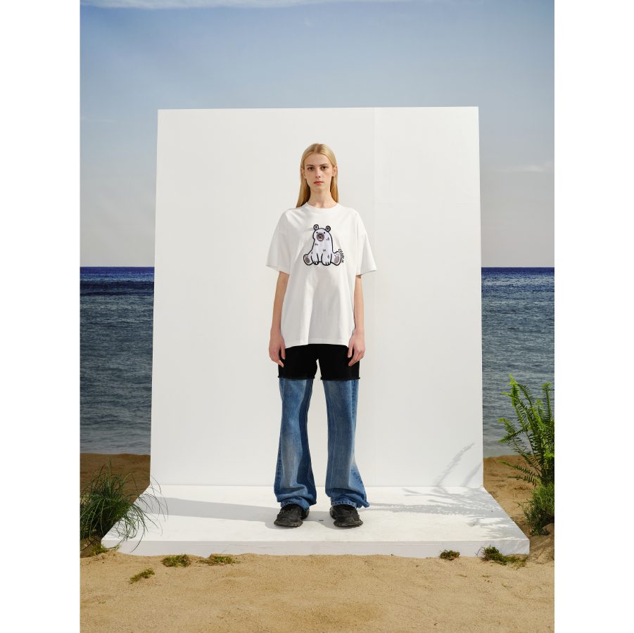 Charlie Luciano Polar Bear T-Shirt White