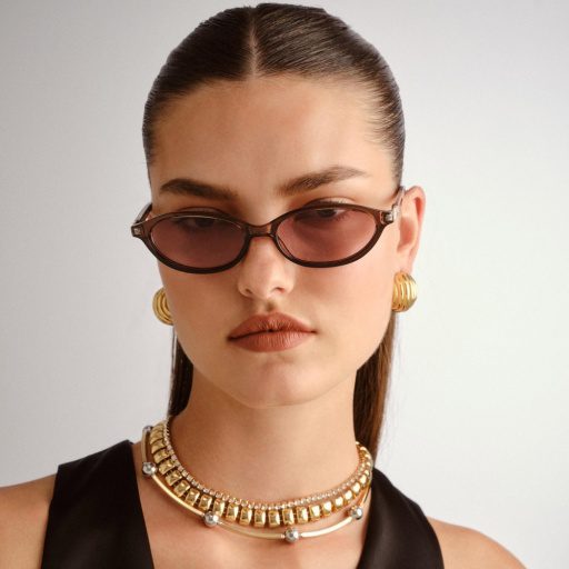 Le Specs DUSKFALL Warm Smoke Grad front view