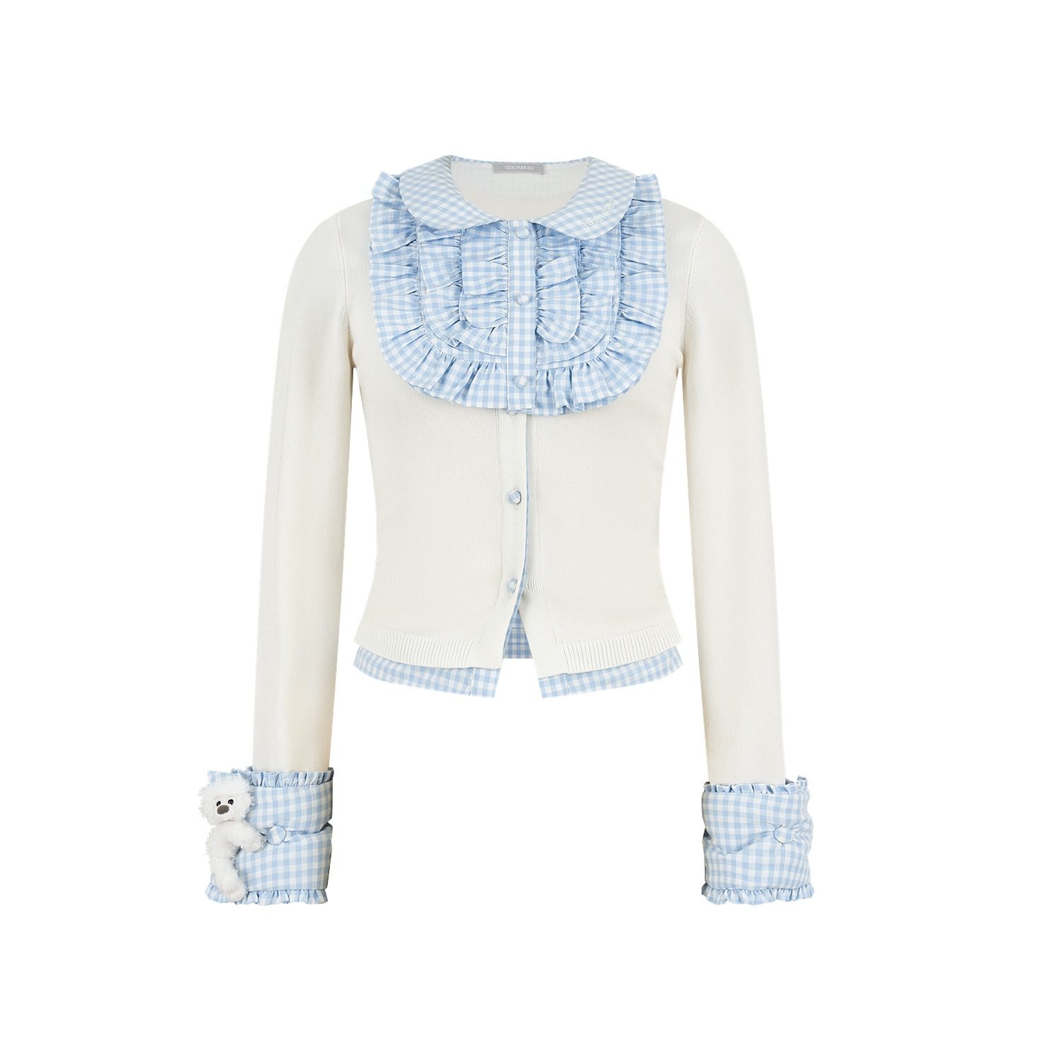 13DE MARZO Nighty Night Bear Sleeve Shirt