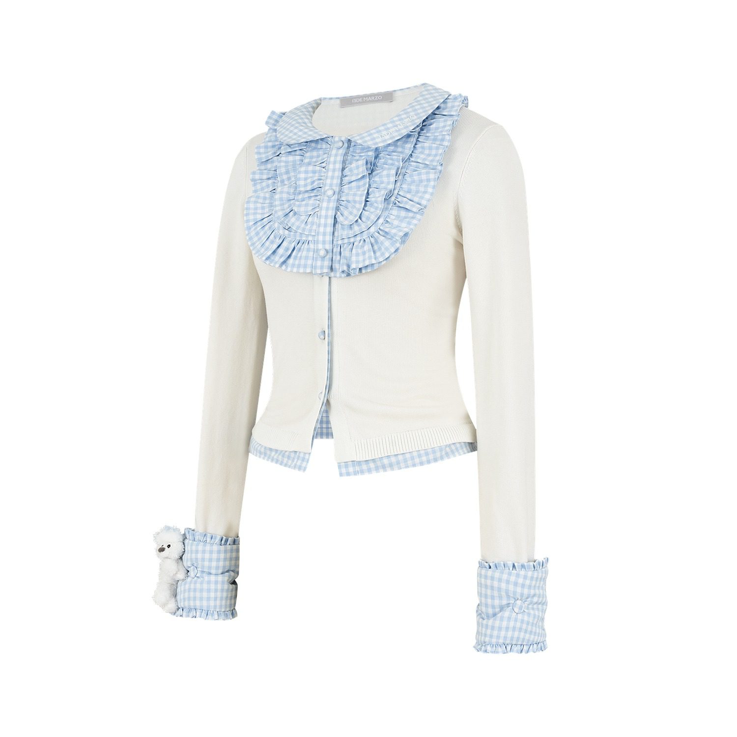 13DE MARZO Nighty Night Bear Sleeve Shirt - Image 5