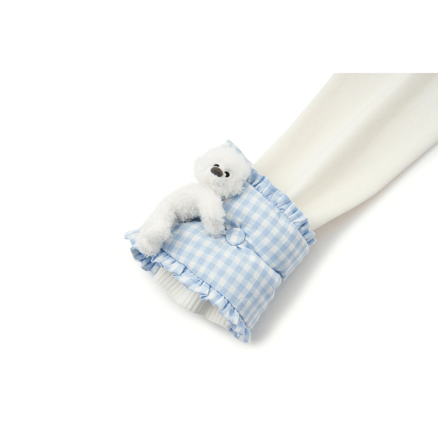 13DE MARZO Nighty Night Bear Sleeve Shirt - Image 13
