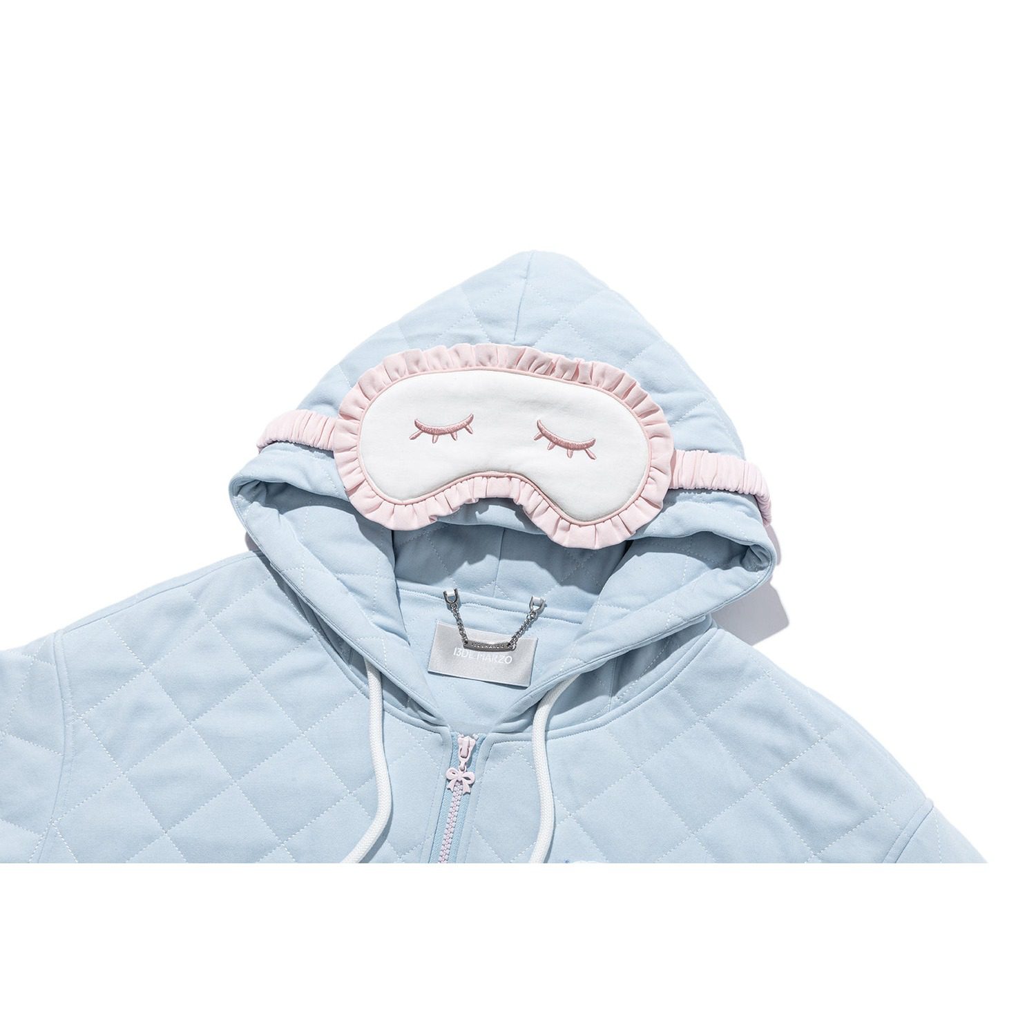 13DE MARZO Nighty Night Bear Eye Mask Cardigan Blue - Image 4
