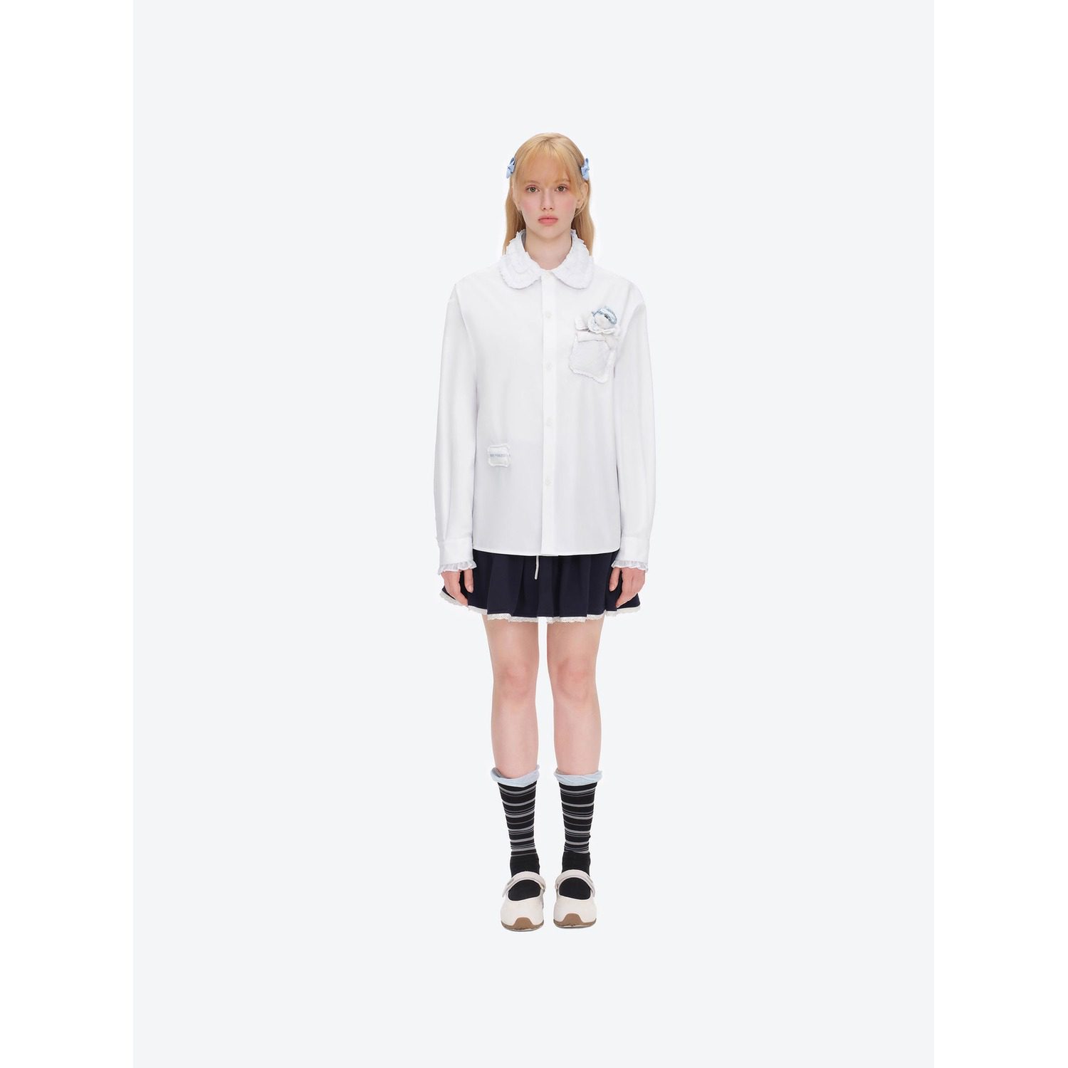 13DE MARZO Nighty Night Bear Oversized Shirt - Image 2