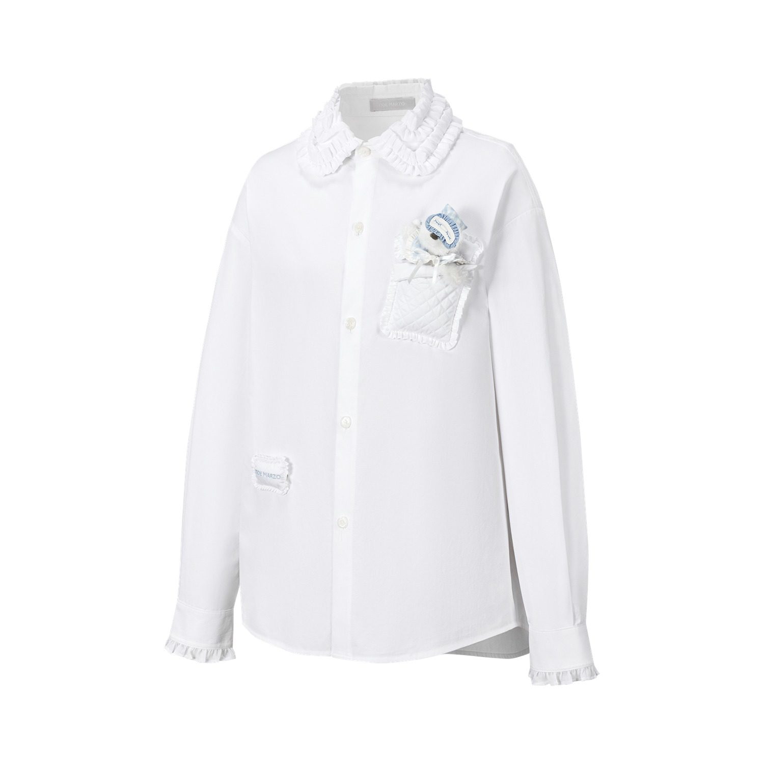 13DE MARZO Nighty Night Bear Oversized Shirt - Image 5