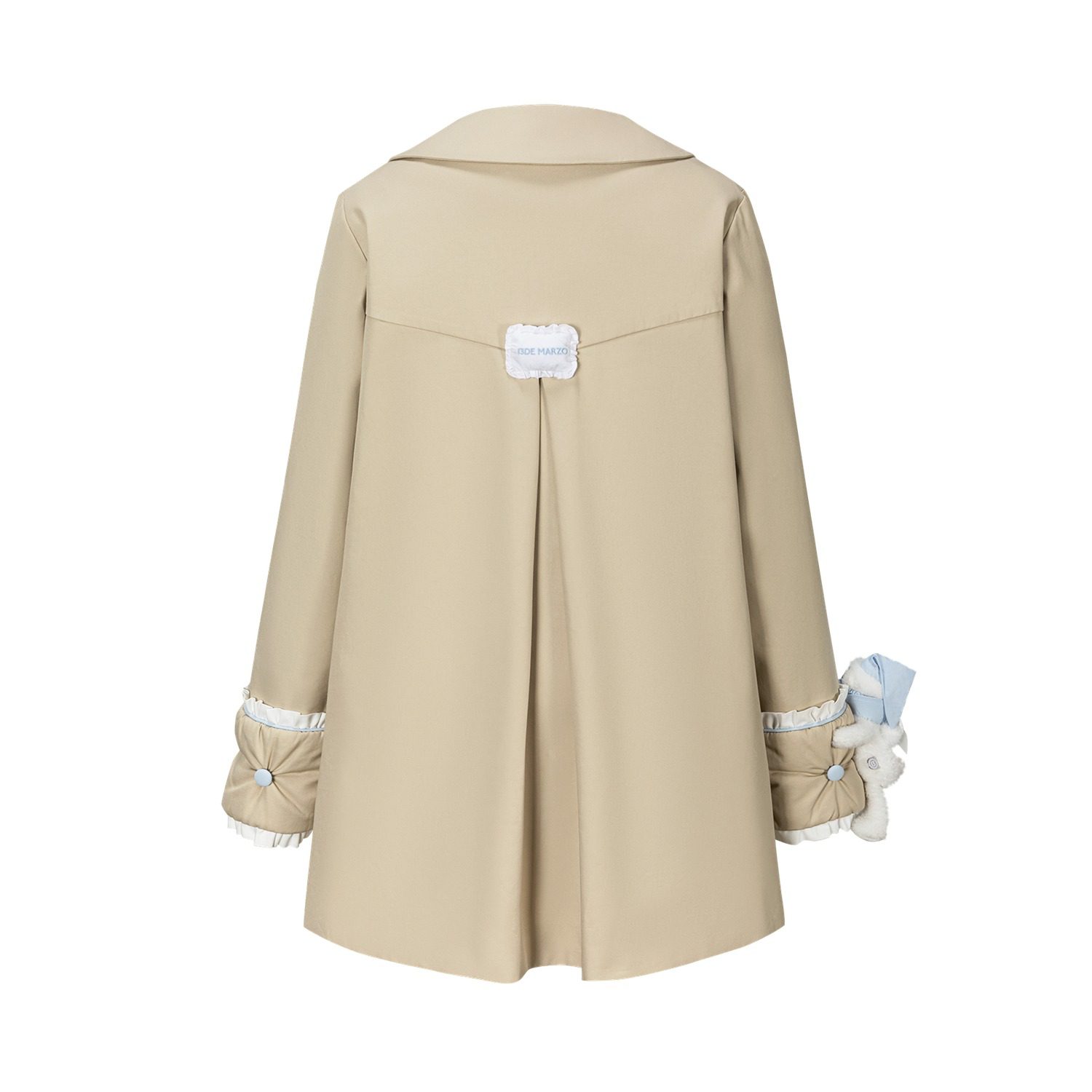 13DE MARZO Nighty Night Bear Trench Dress Khaki - Image 6
