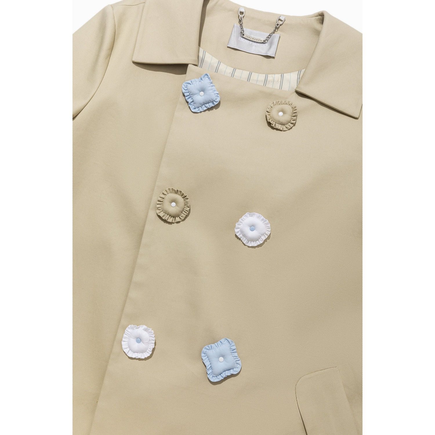 13DE MARZO Nighty Night Bear Trench Dress Khaki - Image 9