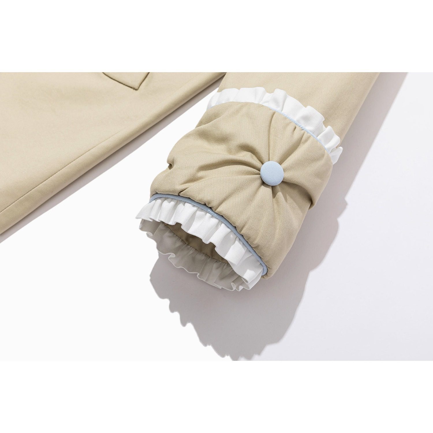 13DE MARZO Nighty Night Bear Trench Dress Khaki - Image 12