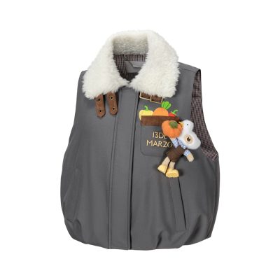13DE MARZO Marzo Valley Duck Bear Down Vest Grey