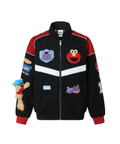 cookie monster varsity jacket
