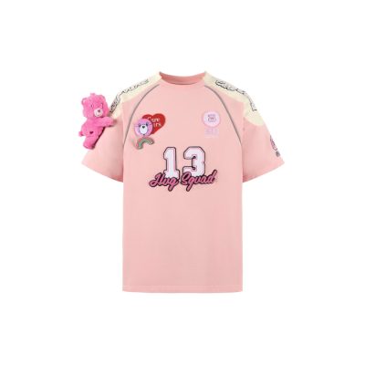 13De Marzo Care Bears Hug Squad T-shirt Pink