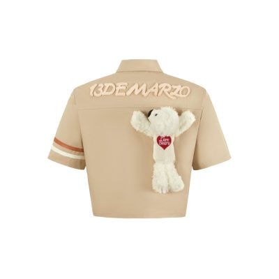 13De Marzo Care Bears Campus Tie Shirt Brown