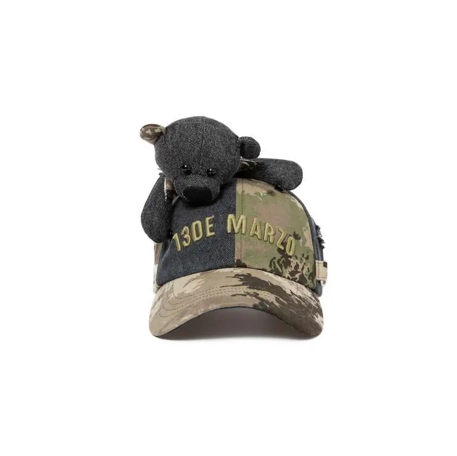 13DE MARZO Bear Camo Cap Black