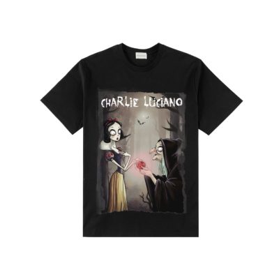Charlie Luciano Snow White and Witch T-Shirt Black