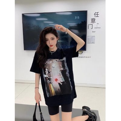 Charlie Luciano Snow White and Witch T-Shirt Black