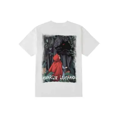 Charlie Luciano Little Red Riding Hood Back View T-Shirt White