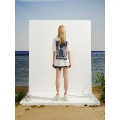 Charlie Luciano Joker Back View T-Shirt White - Image 4