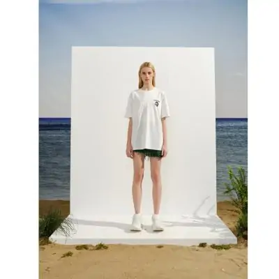 Charlie Luciano Joker Back View T-Shirt White - Image 3