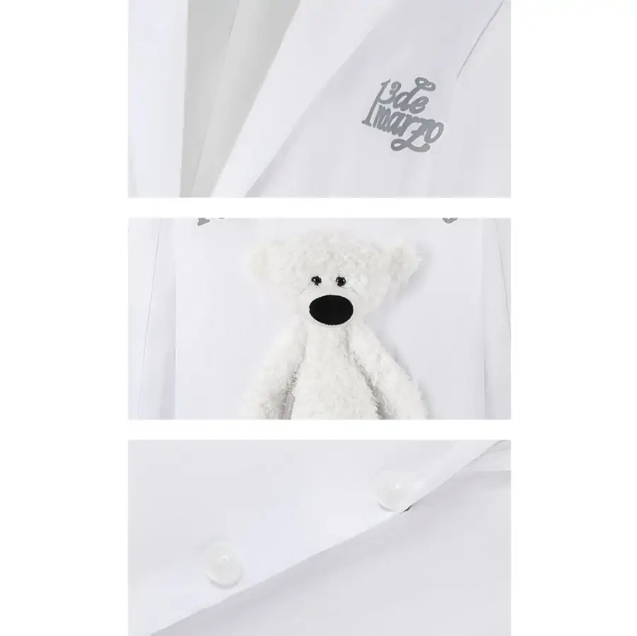 13De Marzo Plush Bear Full-body Glowing Suit White - Image 8