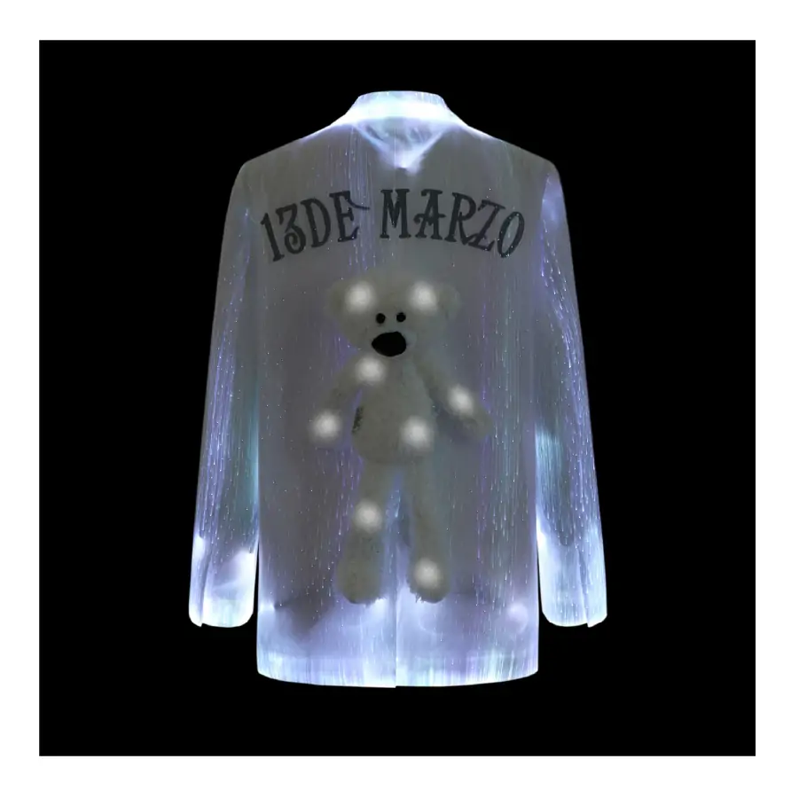 13De Marzo Plush Bear Full-body Glowing Suit White - Image 10